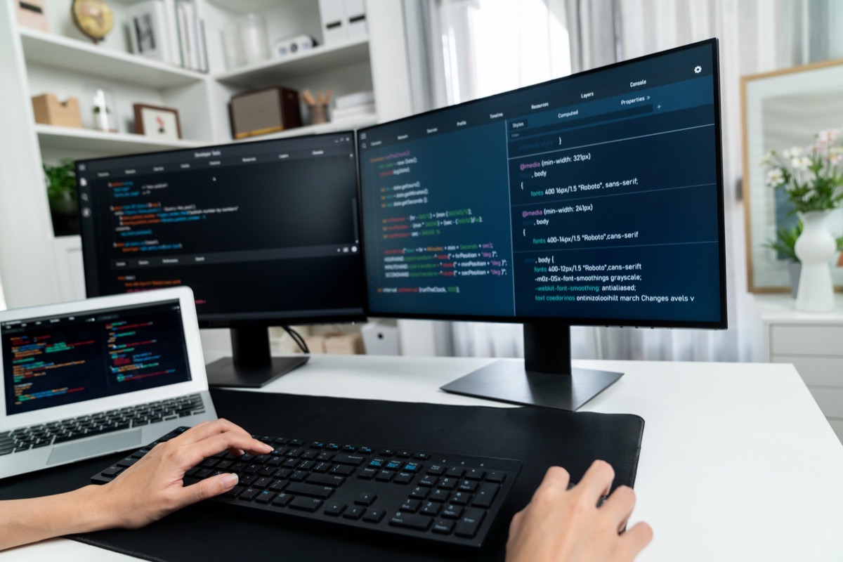 Engineer working on technical debt codebase